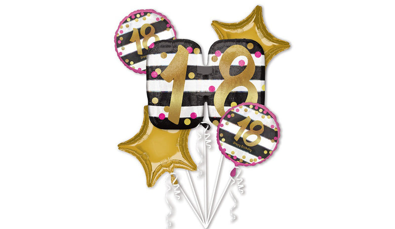 "Oh So Kate" Pink & Gold Milestone Birthday (Ages 18-70) - Balloon Express