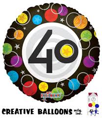 18" Happy 40th Birthday Foil - Balloon Express