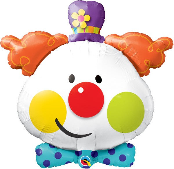 S/S NON LICENSED MYLARS: Clown Head