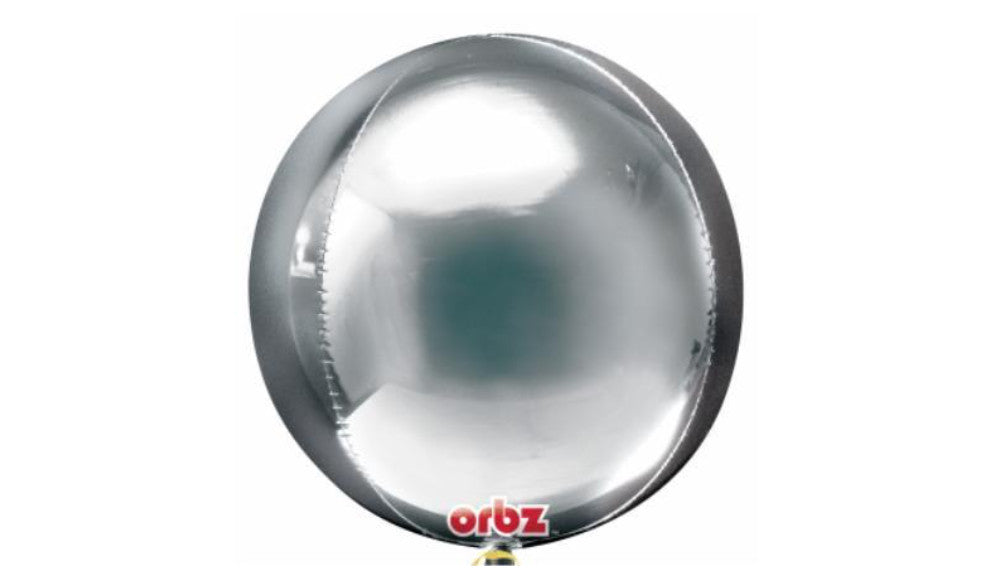 Orbz Foil Balloon - Silver - Balloon Express