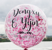 Jumbo Confetti Balloons - Custom Imprint - Balloon Express
