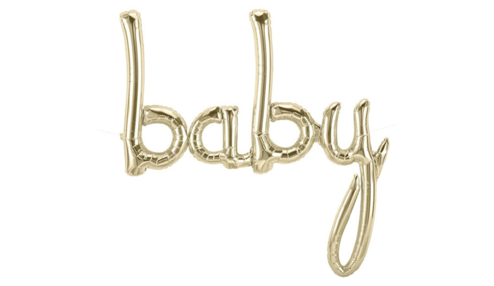 Script Foil BABY Balloon - Balloon Express