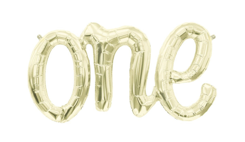 Script Foil ONE Balloon - Balloon Express