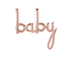 Script Baby Rose Gold - Balloon Express