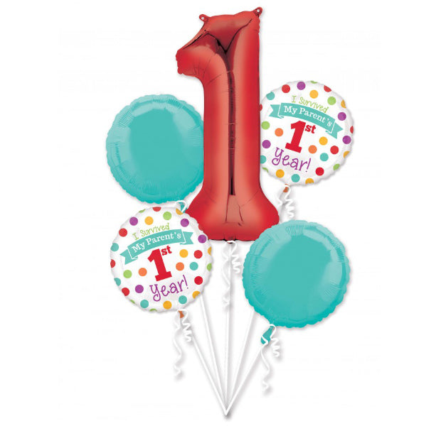 First Birthday "I Survived My Parents 1st Year!" - Balloon Express