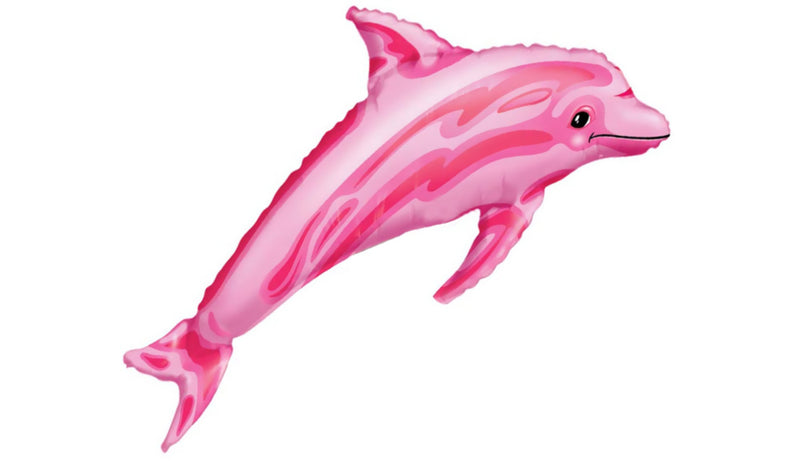 S/S NON LICENSED MYLARS: Dolphin Pink - Balloon Express