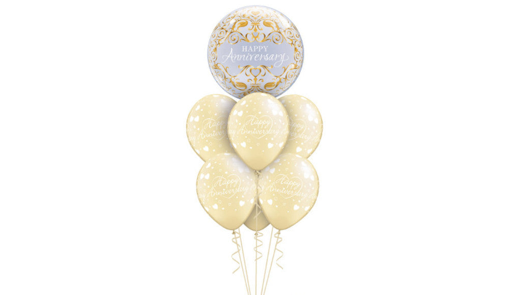 Anniversary In Ivory - Balloon Express