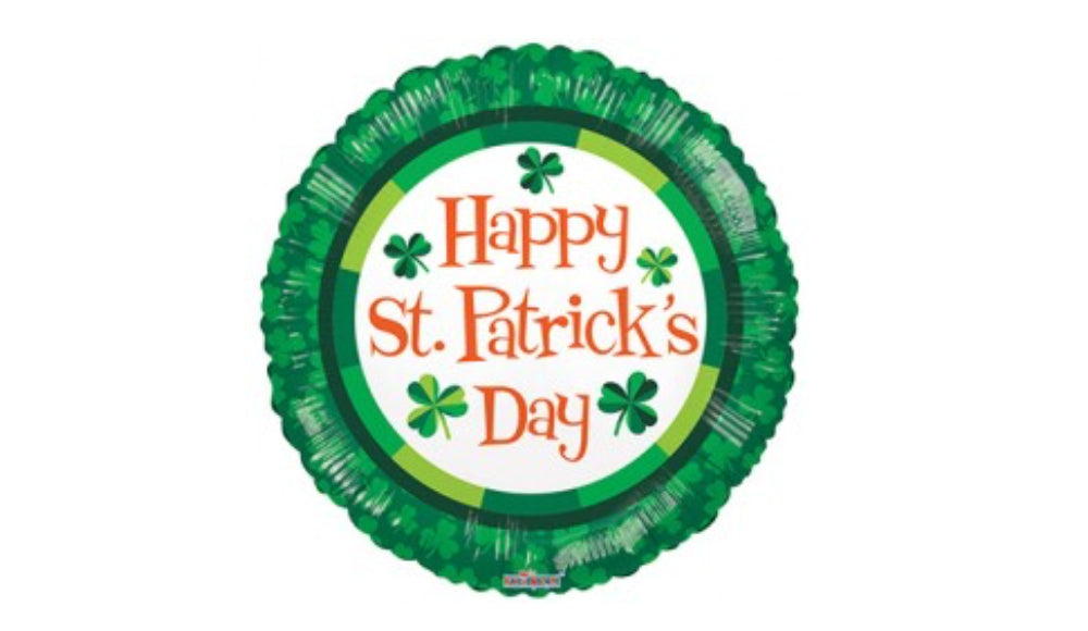 Happy St. Patrick's Day Round - Balloon Express