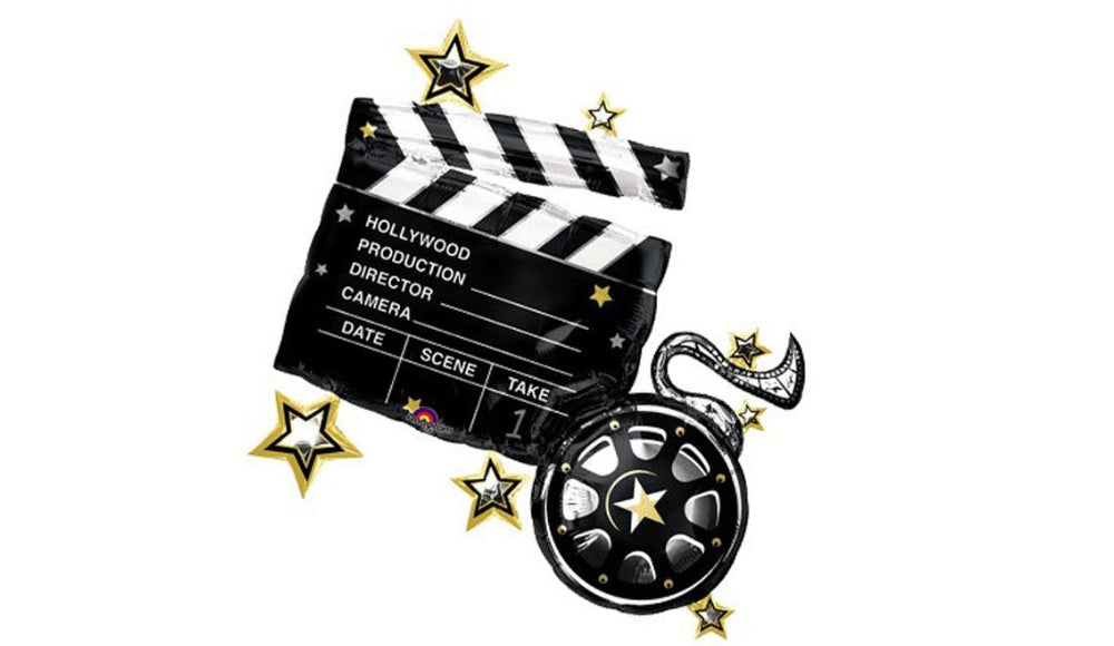 S/S NON LICENSED MYLARS: Hollywood Clapboard - Balloon Express