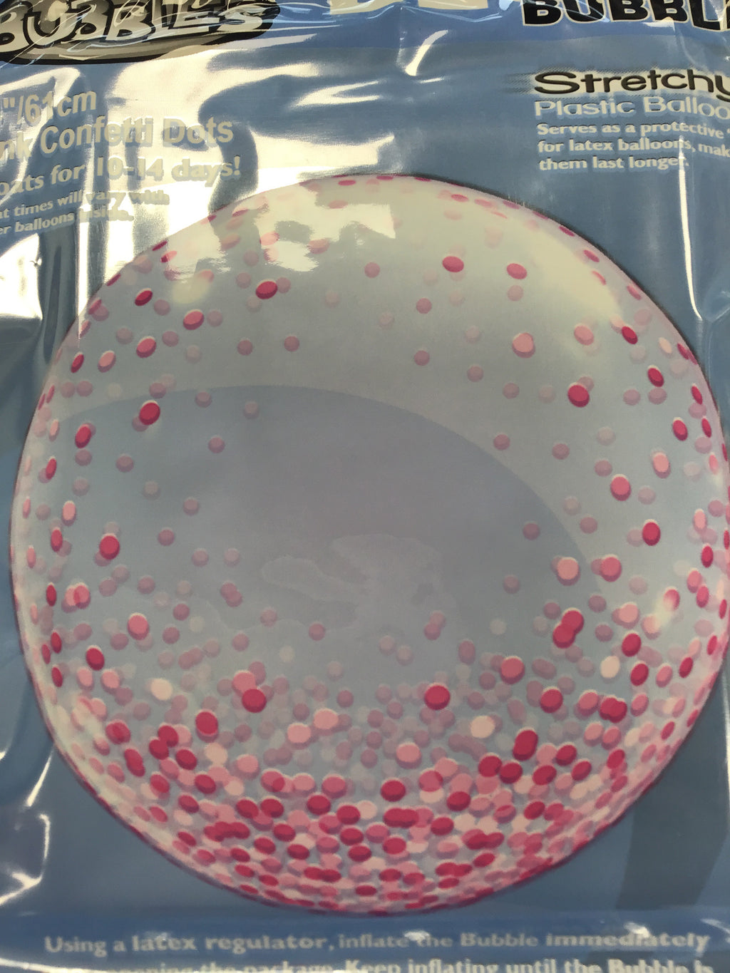 Pink confetti dots 24”