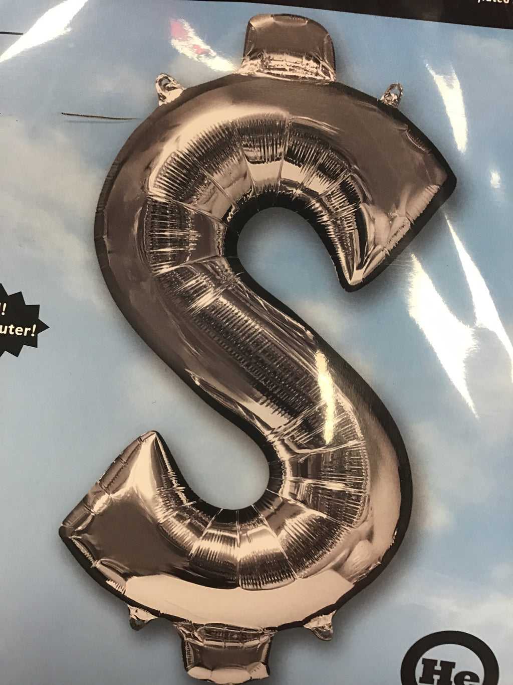 Silver dollar sign super Shape 40”