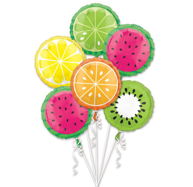 Tropical Fruit Foil Bouquet - Balloon Express