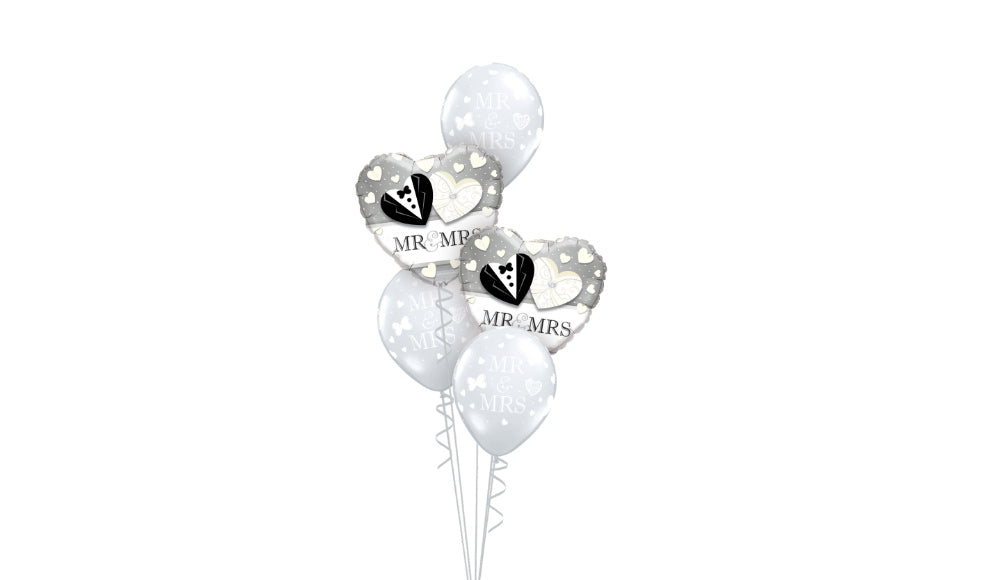 Wedding Mr. & Mrs. Bouquet - Balloon Express