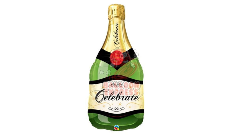 34" Celebrate Champagne Bottle - Green
