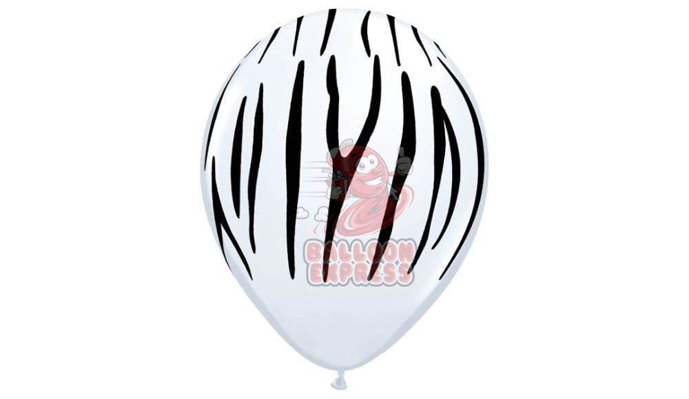 Zebra print-Helium Inflated - Balloon Express