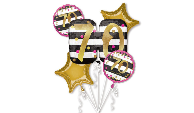 "Oh So Kate" Pink & Gold Milestone Birthday (Ages 18-70) - Balloon Express