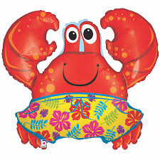 S/S LICENSED MYLARS: Little Mermaid Crab - Balloon Express