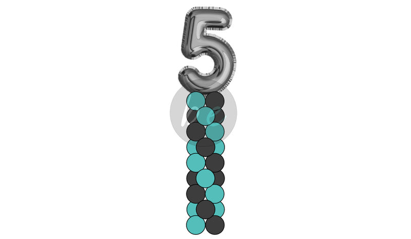 8 Layer Column With Number - Balloon Express