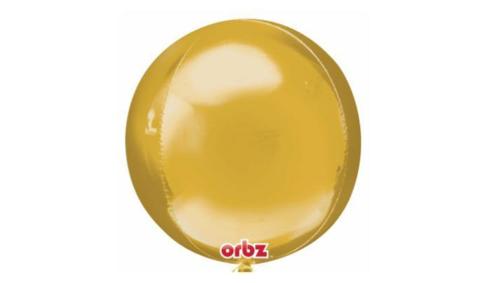 Orbz Foil Balloon - Gold - Balloon Express