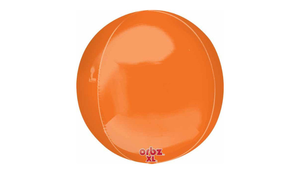 Orbz Foil Balloon - Orange - Balloon Express