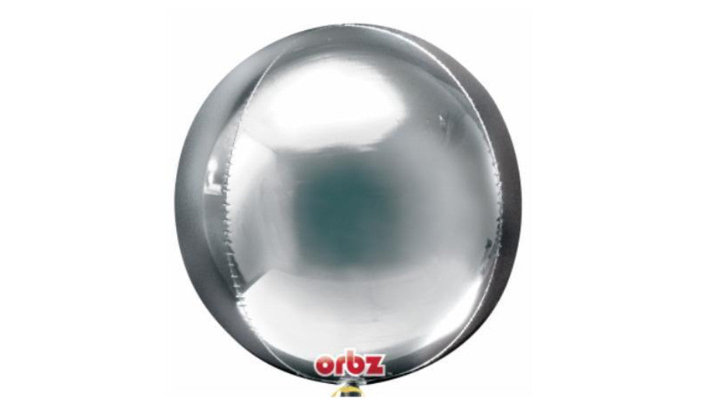 Orbz Foil Balloon  - Silver - Balloon Express