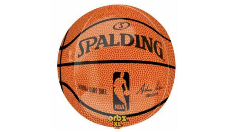 Orbz Foil Balloon - Spalding Basketball - Balloon Express