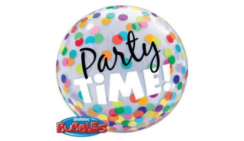 Party time Colourful Dots 22" Bubble - Balloon Express