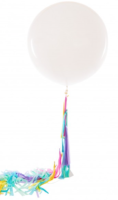 Unicorn White with tail - Balloon Express