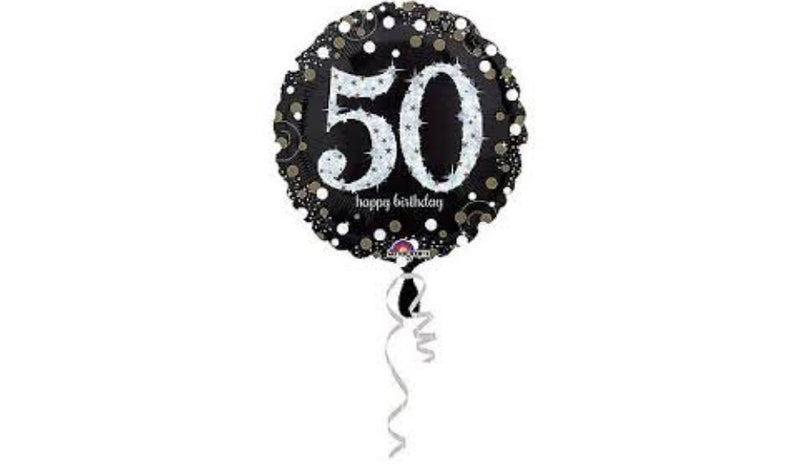 Sparkling Birthday Foil - 50th - Balloon Express