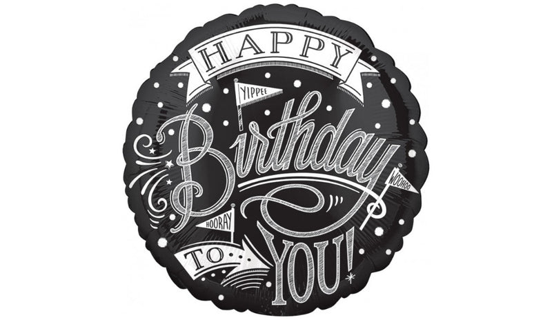 Standard Hooray It's Your Birthday Chalkboard - Balloon Express