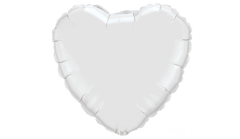 White Heart Foil - Balloon Express