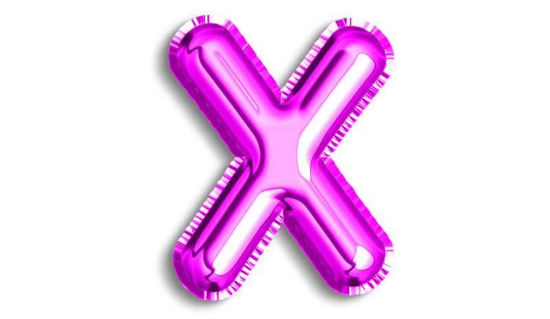 Letter X Foil - Balloon Express