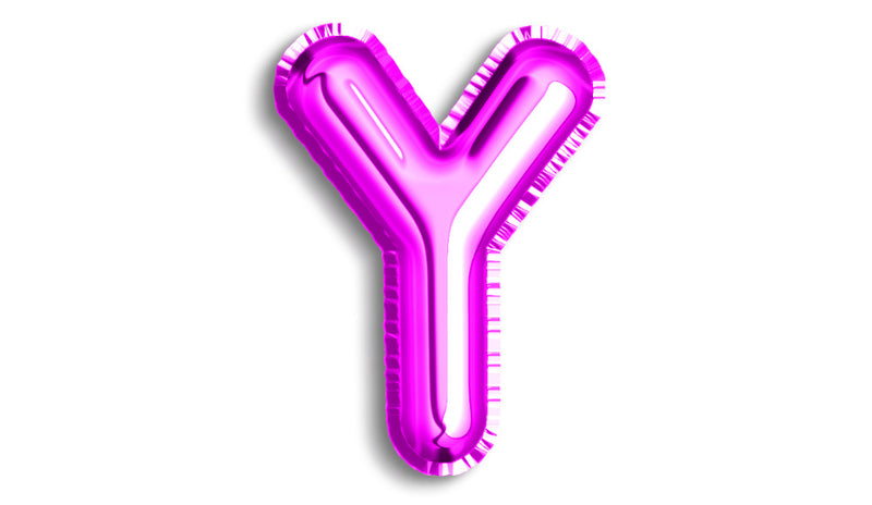 Letter Y Foil - Balloon Express