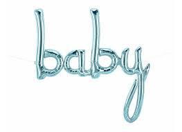 Script Baby - Baby Blue - Balloon Express