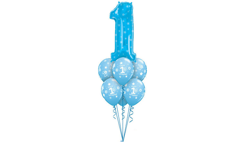 Super 1st Birthday Boy Bouquet - Balloon Express