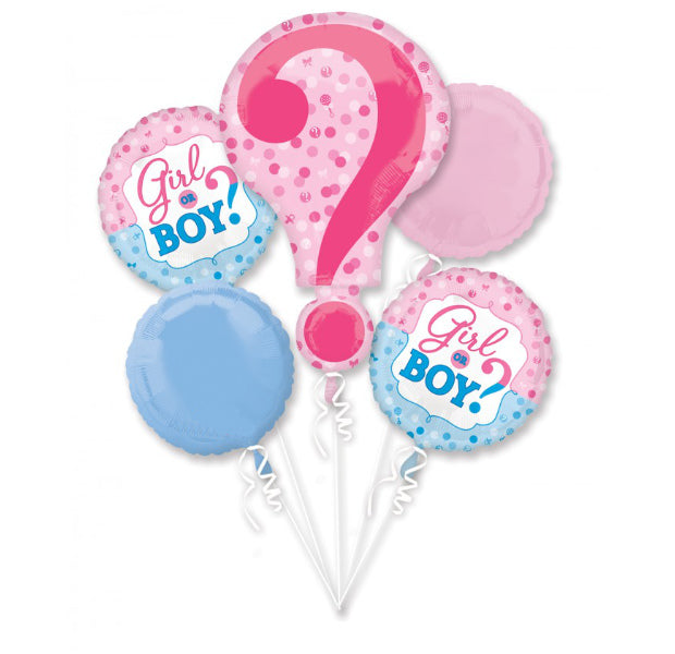 Gender Reveal Foil Bouquet - Balloon Express
