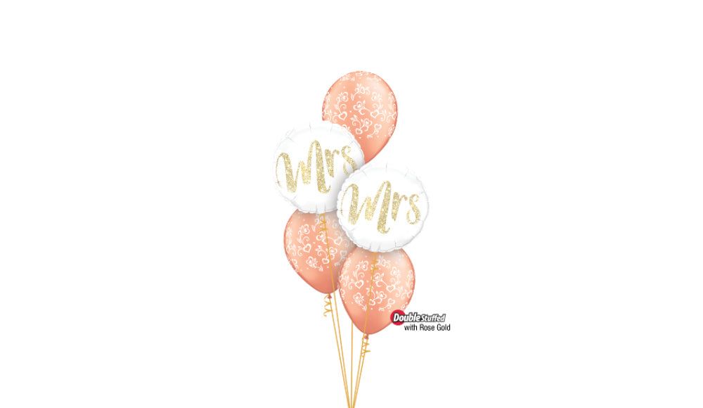Peachy Keen Mr. & Mrs. - Balloon Express