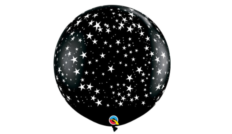 Stars a round 36" black - Balloon Express