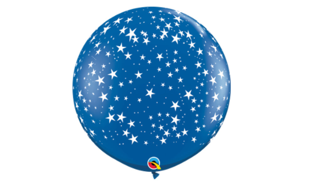 Stars a round Blue 36" - Balloon Express