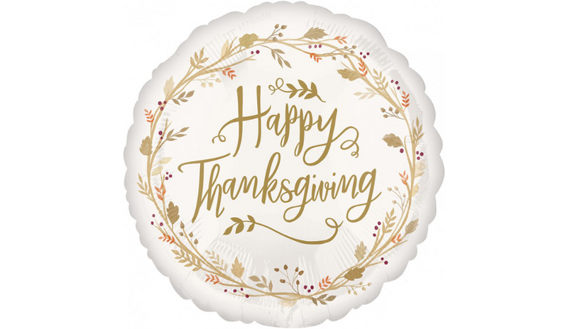 Always Be Thankful- Thanksgiving Standard Foil - Balloon Express