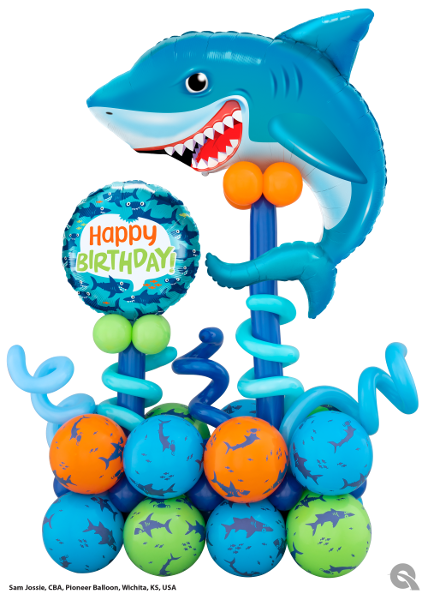Shark Birthday Sculpture